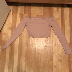 off the shoulder crop top